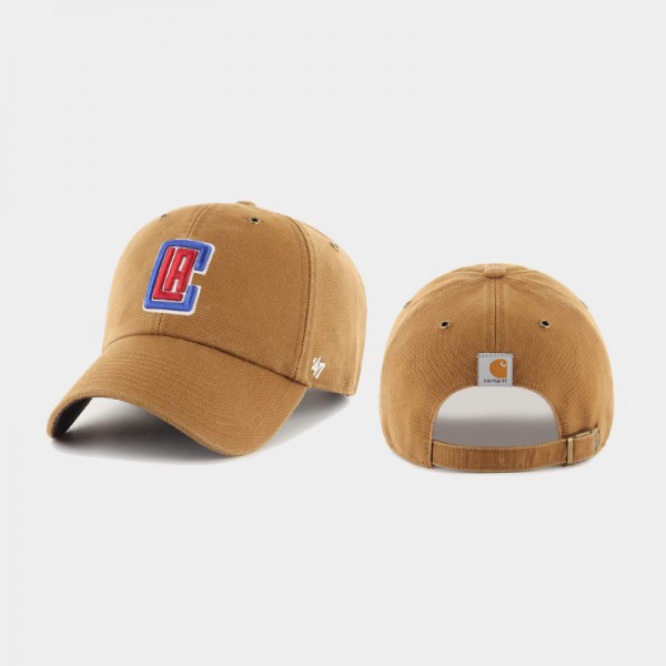 Los Angeles Clippers Men's Carhartt X 47 Brand Clean Up Hat - Khaki