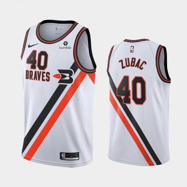 Ivica Zubac Los Angeles Clippers #40 Men's Hardwood Classics 2019-20 Jersey - White