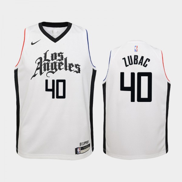 Ivica Zubac Los Angeles Clippers #40 Youth City 2019-20 Jersey - White