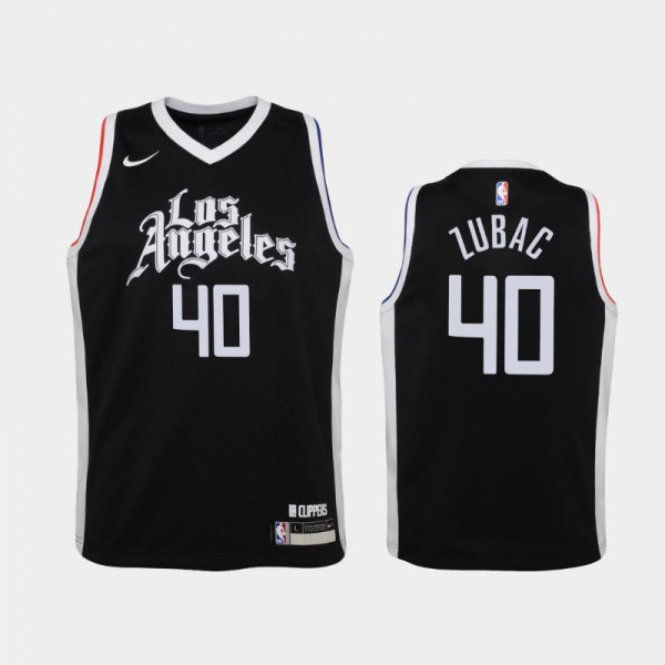 Ivica Zubac Los Angeles Clippers #40 Youth City 2020-21 Jersey - Black