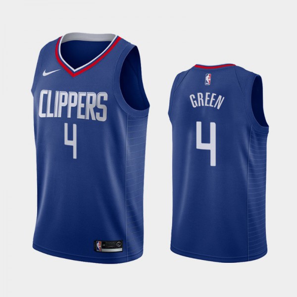 JaMychal Green Los Angeles Clippers #4 Men's Icon 2019 season Jersey - Blue