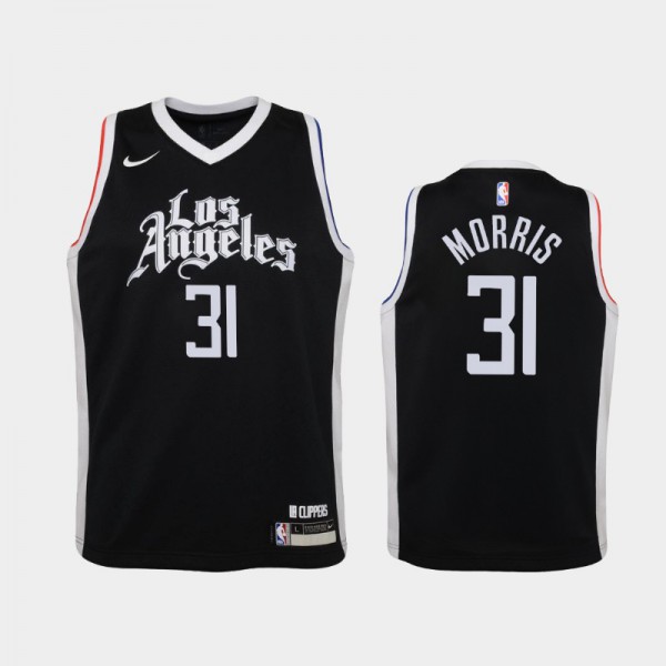 Marcus Morris Los Angeles Clippers #31 Youth City 2020-21 Jersey - Black