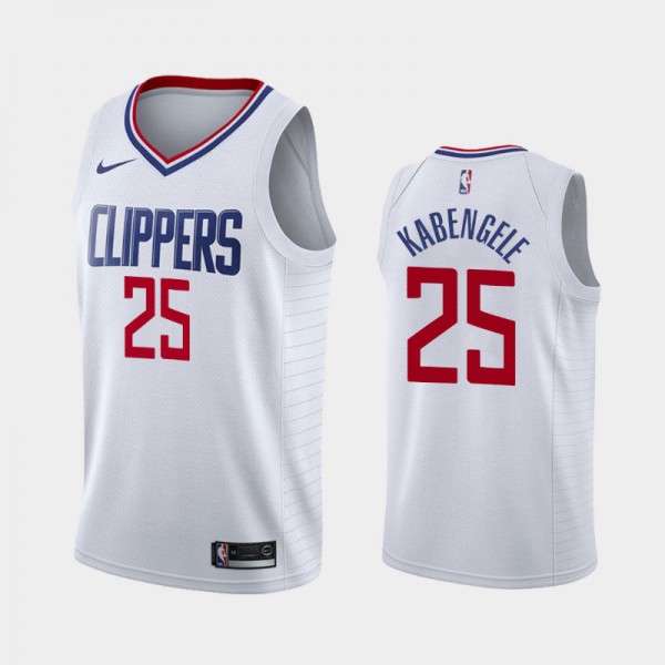 Mfiondu Kabengele Los Angeles Clippers #25 Men's Association 2019 NBA Draft Jersey - White