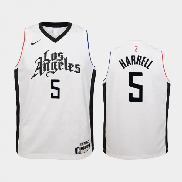 Montrezl Harrell Los Angeles Clippers #5 Youth City 2019-20 Jersey - White