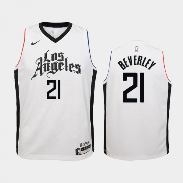 Patrick Beverley Los Angeles Clippers #21 Youth City 2019-20 Jersey - White